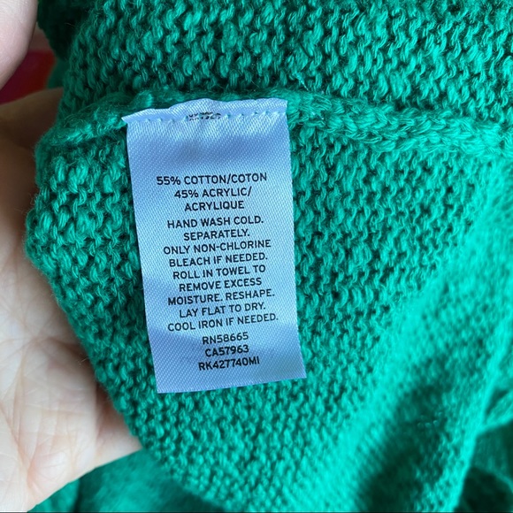 Abound NWT Green Long Sleeve Sweater - Picture 5 of 6